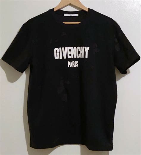 givenchy t shirt new season|Givenchy distressed t shirt.